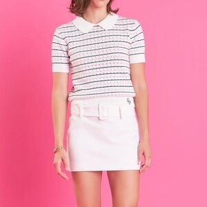 English Factory BELTED LOW WAIST SKORT